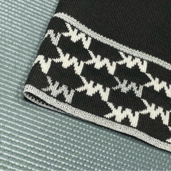 Michael Michael Kors Womens Knit Cuffed Winter Beanie Hat 539330C Black Multi OS - Picture 4 of 16